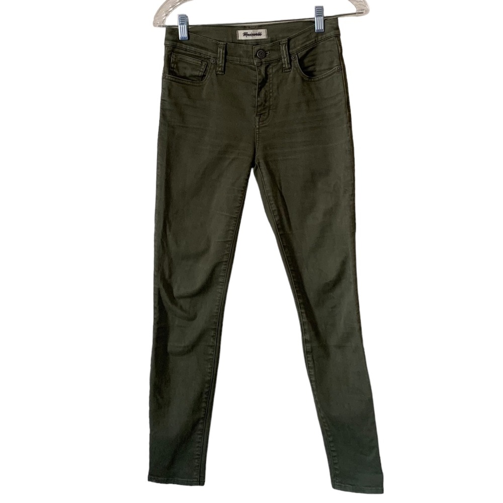 Madewell 9 Inch High Riser Skinny Skinny Jeans Women’s Size 25  Green Denim